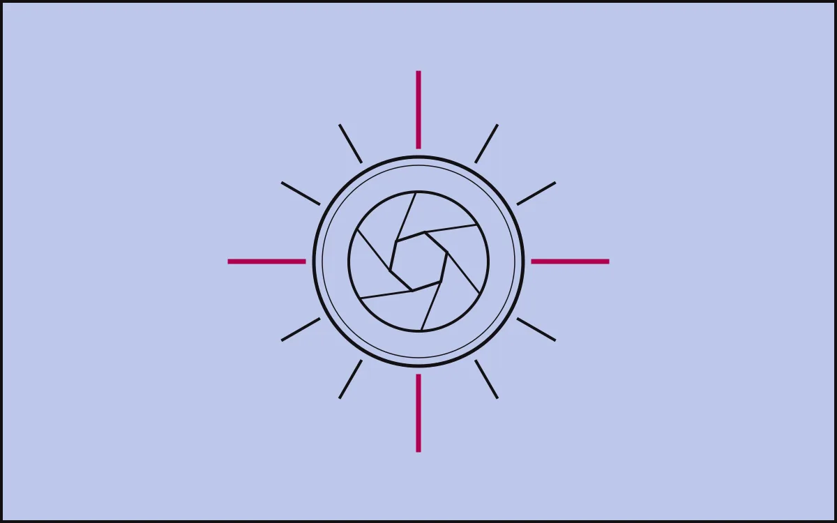 A twelve-segment ring around an iris, marking the months of a submissions year